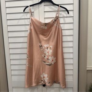 Floral Blush Pink Slip Dress Polly size 4